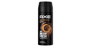 AXE Dark Temptation | Dark Chocolate Scent | ריח שוקולד מריר | 48hrs Non Stop Fresh | רעננות 48 שעות ללא הפסקה