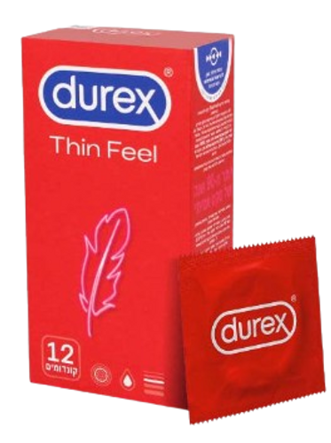 קונדומים דורקס Thin Feel - Ultra Thin | מכיל 10 יחידות |
