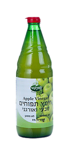 חומץ תפוחים טבעי ואורגני - 750 מ"ל - נטורפוד