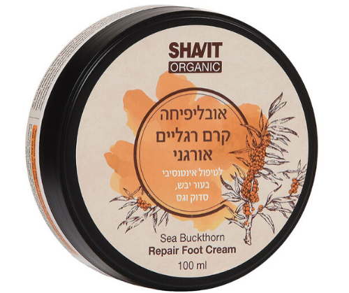אובליפיחה קרם רגליים אורגני - 100 מ
