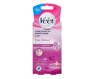 VEET - ויט רצועות שעווה מוכנות לשימוש לפנים