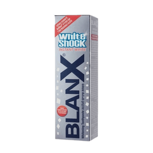 בלאנקס | משחת שיניים | 75 מ"מ | וויט שוק אינסטנט BLANKS | משחת שיניים להלבנה עם אקטילוקס! הלבנה באמצעות אור