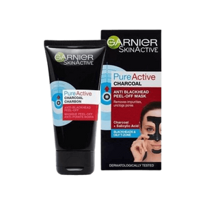 מסכת פחם פיור אקטיב | לטיהור העור | מכיל 50 מ"ל | Pure Active Charcoal | Anti Blackhead Peel Off | 