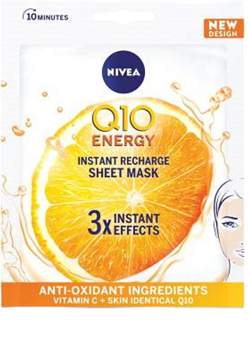 מסיכת טקסטיל | נגד קמטים | Nivea Q10 Plus C