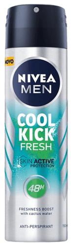 דאודורנט ספריי | Nivea Cool Kick Fresh | לגבר | מכיל 150 מ''ל |