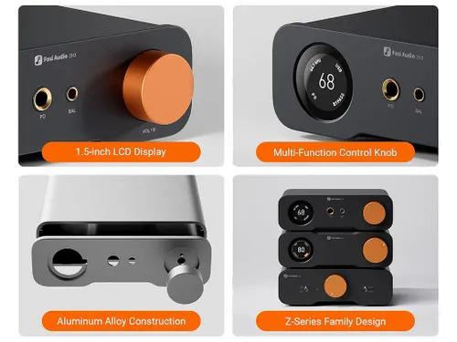 Fosi Audio ZH3 ממיר DAC ומגבר אוזניות שולחני