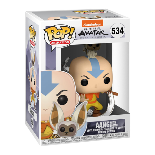 בובת פופ אווטאר אנג עם מומו | Funko Pop! Avatar Aang with Momo 534