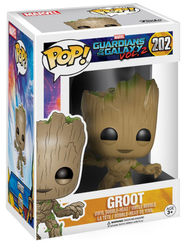 בובת פופ שומרי הגלקסיה כרך 2 גרוט | Funko Pop! Guardians of the Galaxy Vol 2 Groot 202