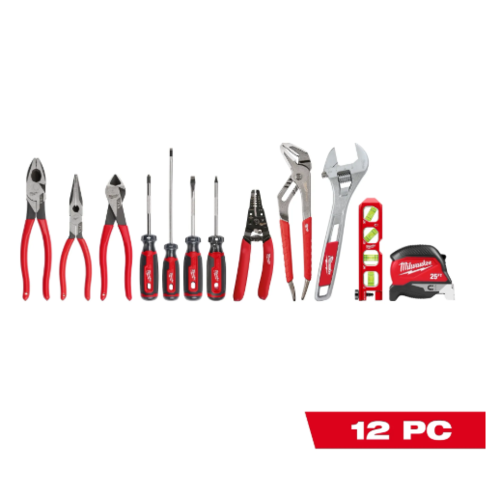סט 12 כלי עבודה לחשמלאים Milwaukee 48-22-0144 Electrician's Hand Tool Set