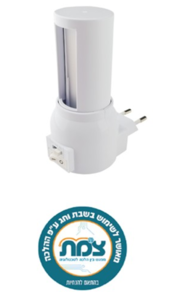 מנורת לילה שבת CCT 3W לשקע חשמל + תריס להחשכה ECO