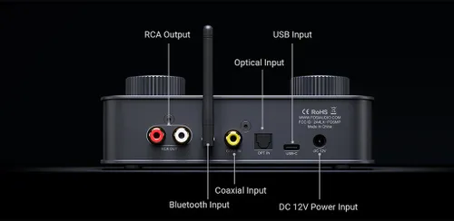   Fosi Audio K7 ממיר DAC ומגבר אוזניות שולחני לגיימינג