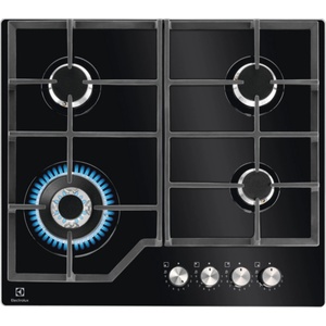 כיריים גז 4 להבות 60 ס"מ זכוכית שחורה Electrolux דגם KGG64362K