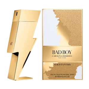 בושם לגבר 100 מ"ל | Carolina Herrera Bad Boy Gold Fantasy | או דה טואלט E.D.T
