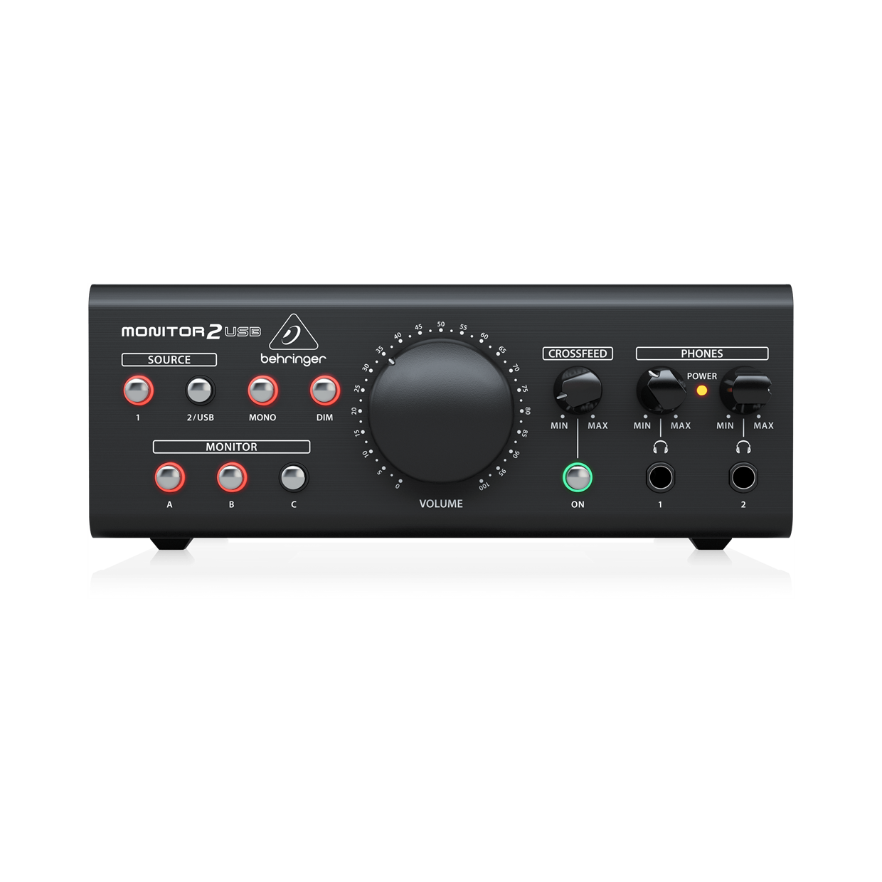 יחידת שליטה במוניטורים דגם MONITOR2USB מבית BEHRINGER