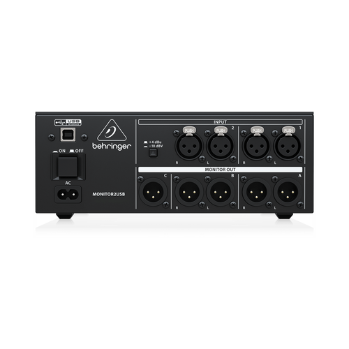 יחידת שליטה במוניטורים דגם MONITOR2USB מבית BEHRINGER