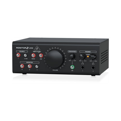 יחידת שליטה במוניטורים דגם MONITOR2USB מבית BEHRINGER