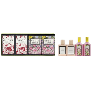 סט בושם לאישה 5*4 מ"ל | Gucci Mini Set Bloom EDP & Flora Gorgeous Gardenia EDP | או דה פרפיום E.D.P