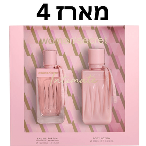 מארז 4 יחידות בושם לאישה 100 מ"ל  + קרם גוף 200 מ"ל | Womens Secret Intimate | או דה פרפיום E.D.P