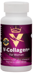 קולגן וחומצה היאלורונית | בתוספת ויטמין V Collagen Plus | C |