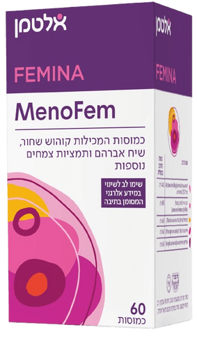 מינו פאם | פמינה | תוסף תזונה | בתוספת תמציות צמחים | מכיל 60 כמוסות |