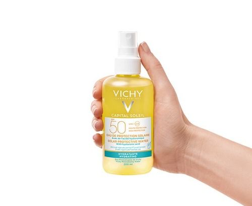 ספריי מים סולאריים להגנה מהשמש SPF50 עם חומצה היאלורונית | 200 מ