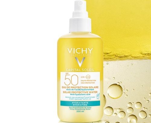 ספריי מים סולאריים להגנה מהשמש SPF50 עם חומצה היאלורונית | 200 מ