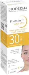 קרם הגנה פעילה מפני השמש לעור הנוטה לאקנה SPF30 | מכיל 40 מ"ל | פוטודרם מאט | 