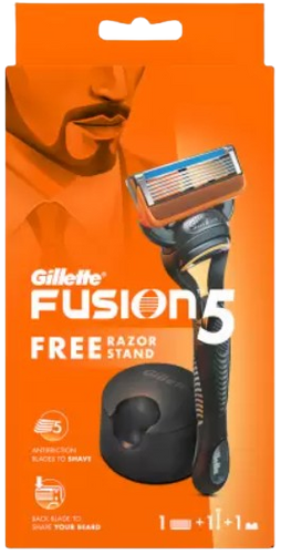 Gillette Fusion 5 |  Razor stand |  for men | פיוזן | 5 ראשים לסכיני גילוח |