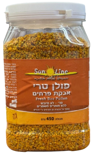 פולן טרי | אבקת פרחים | לא מיובש | ללא חומרים משמרים | תכולה 450 גרם |