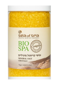 גבישי קריסטל מינרליים | MINERAL SALT CRYSTALS | מכיל 1 קילו | בניחוח וונילה |