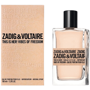 בושם טסטר לאישה 100 מ"ל | Zadig & Voltaire This is Her! Vibes of Freedom | או דה פרפיום E.D.P