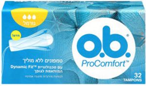 אובה | טמפונים | ללא מוליך | נורמל פרוקומפורט | 32 יחידות