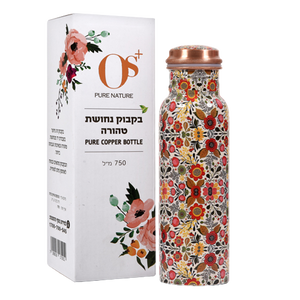 בקבוק נחושת טהורה | מכיל 750 מ"ל | 
