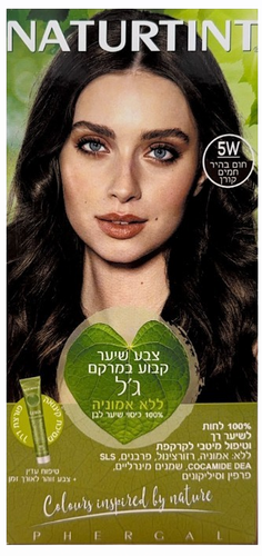 צבע שיער קבוע במרקם ג'ל | ללא אמוניה | ללא SLS | ללא פרבנים | 5W |