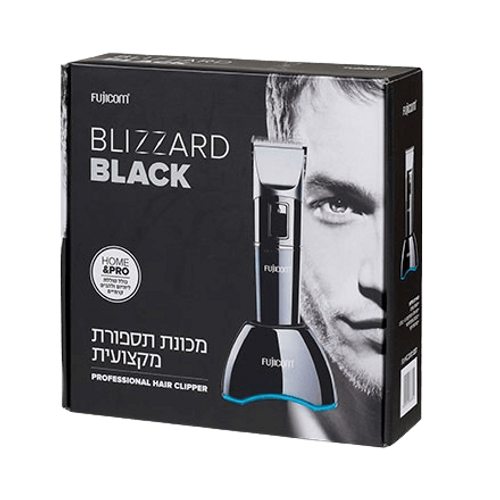 מכונת תספורת מקצועית | FJ-HC200 | BLIZZARD | BLACK| FUJCOM
