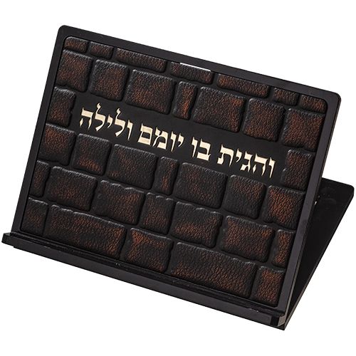 סטנדר מעץ איכותי עם פלקטה דמוי עור דגם כותל