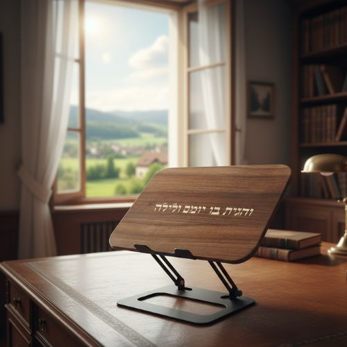 סטנדר עץ ומתכת מתקפל איכותי