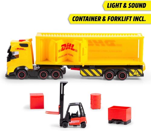 משאית DHL + מלגזה אורקולית ואביזרים