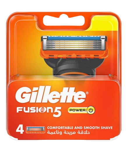 רביעיית סכיני גילוח | גילוח נוח וחלק | Gillette fusion 5 |
