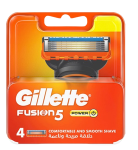 רביעיית סכיני גילוח | גילוח נוח וחלק | Gillette fusion 5 |