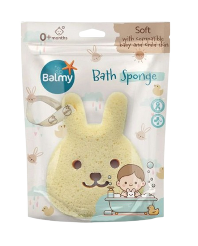 ספוג רחצה | 0+ חודשים | צורת ארנב | Balmy | Bunny Bath Sponge |