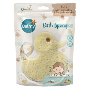 ספוג רחצה לתינוקות | 0+ חודשים | בצורת ברווז | Balmy | Bunny Bath Sponge |