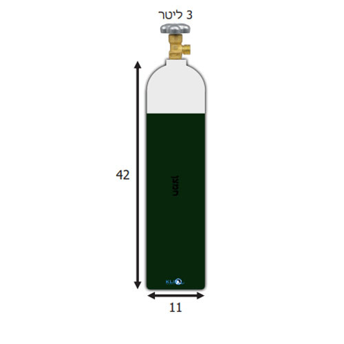 מיכל חנקן מלא אלומיניום 3 ליטר