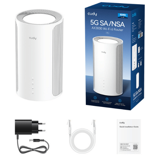 ראוטר מודם סלולרי Cudy P2 SA/NSA AX3000 Router 5G + Wi-Fi 6