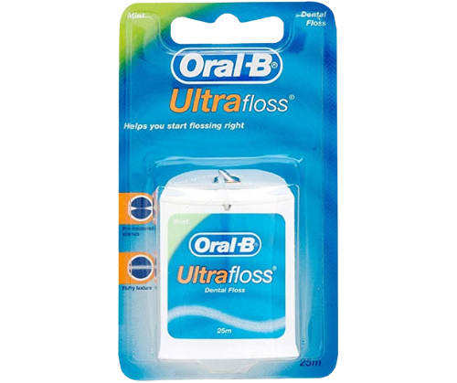 חוט דנטלי | 25 מטר | Oral-B | נמתח ומתאים את עצמו לרווחים בין השיניים | החוט מעוצב כך שהוא מסלק יותר רובד מבין השיניים