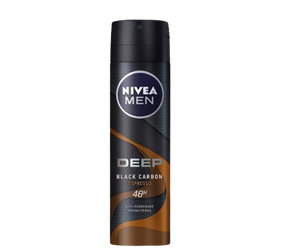 דאודרנט ספריי אנטי פרספירנט |  48 שעות של הגנה | NIVEA MEN BLACK CARBON | ניוואה | NIVEA