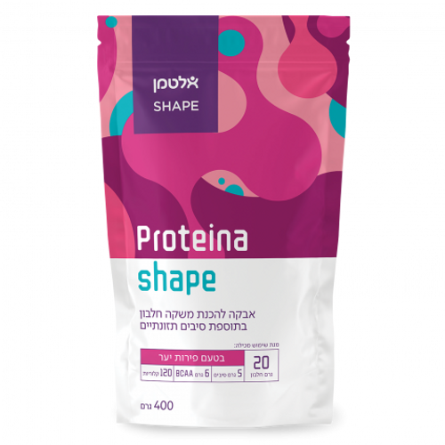 פרוטאינה שייפ  | Proteina Shape | אבקה להכנת משקה חלבון | טעם פירות יער| 400 גרם | אלטמן | ALTMAN