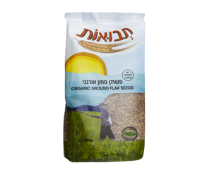 תבואות - פשתן טחון אורגני - 350 גרם