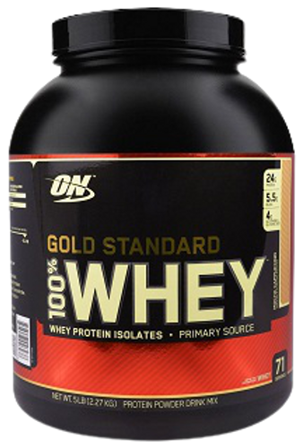OPTIMUM NUTRITION - GOLD STANDARD 100% WHEY PROTEIN POWDER | אבקת חלבון גולד סטנדרט מבית אופטימום נוטרישן בטעם מוקה קפוצ'ינו | 2.27 ק