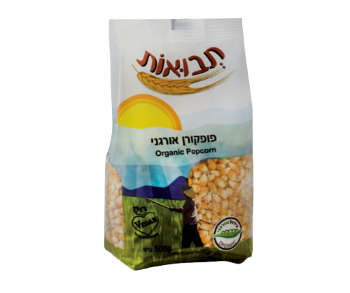 תבואות - פופקורן אורגני - 500 גרם